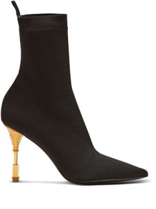 Balmain bottines Moneta en maille - Noir