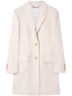 Stella McCartney manteau en laine à simple boutonnage - Tons neutres