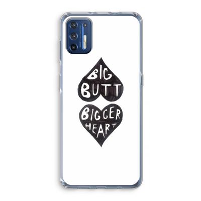 Big butt bigger heart: Motorola Moto G9 Plus Transparant Hoesje