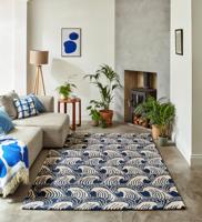 Scion - Ride the Wave Denim 125608 - 250x350 cm Vloerkleed