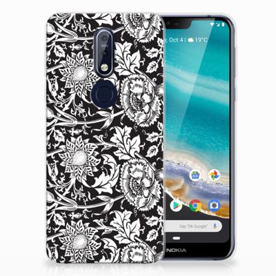 Nokia 7.1 | TPU Case | Black Flowers Nokia 7.1 | TPU Case | Black Flowers