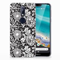 Nokia 7.1 | TPU Case | Black Flowers