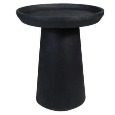 salontafel Drum - 45x45x50 - Matt zwart - Mangohout