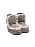 Mou Kids bottines Eskimo en daim - Gris - thumbnail