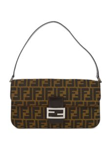 Fendi Pre-Owned sac porté épaule monogrammé Zucca (années 1990-2000) - Marron