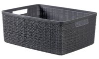 Curver jute mandje M 12 liter donkergrijs - thumbnail