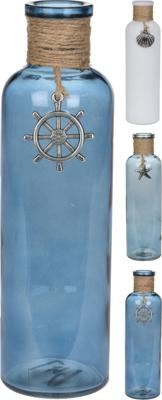 Vaas glas met touw 3ass kleur - Nampook