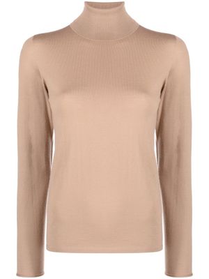 Le Tricot Perugia pull à col roulé - Tons neutres