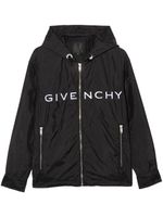 Givenchy Kids imperméable à logo brodé - Noir