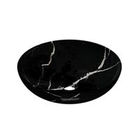 Waskom INK Convex 40 Rond 40x40x13cm Natuursteen Glans Zwart Marmer