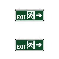 LED Noodverlichting Exit 2-pack - Rabonta - Links/Rechts - 3W Hangend