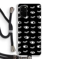Eye pattern #3: Samsung Galaxy S20 Plus Transparant Hoesje met koord