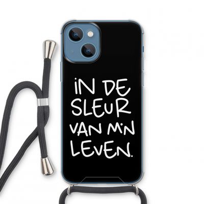 De Sleur: iPhone 13 mini Transparant Hoesje met koord
