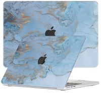 Lunso MacBook Air 15 inch M2/M3 (2023-2024) cover hoes - case - Marble Ariel