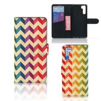 OPPO A91 | Reno3 | Telefoon Hoesje | Zigzag Multi Color
