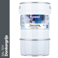 Ruwol 2K Epoxy Vloercoating Donkergrijs (RAL 7011) 10 kg