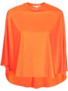 Stella McCartney blouse drapée à ourlet asymétrique - Orange