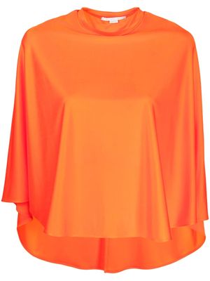 Stella McCartney blouse drapée à ourlet asymétrique - Orange