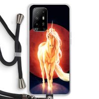 Last Unicorn: Oppo A94 5G Transparant Hoesje met koord Last Unicorn: Oppo A94 5G Transparant Hoesje met koord