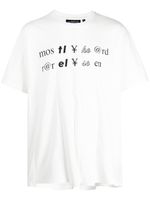 Mostly Heard Rarely Seen t-shirt en coton à imprimé graphique - Blanc - thumbnail