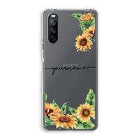 Zonnebloemen: Sony Xperia 10 III Transparant Hoesje