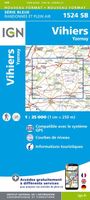 Topografische kaart - Wandelkaart 1524SB Vihiers | IGN - Institut Géographique National