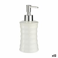 Zeepdispenser Golven Keramisch Metaal Wit (260 ml) (12 Stuks)