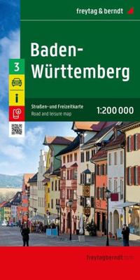 Wegenkaart - landkaart 3 Baden-Württemberg | Freytag & Berndt