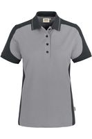 HAKRO 239 Regular Fit Dames Poloshirt grijs/antraciet, Effen - thumbnail