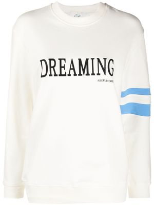 Alberta Ferretti sweat à imprimé graphique - Tons neutres