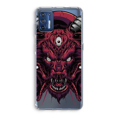Hell Hound and Serpents: Motorola Moto G9 Plus Transparant Hoesje
