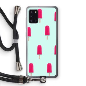 Waterijsje: Samsung Galaxy A31 Transparant Hoesje met koord