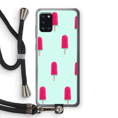 Waterijsje: Samsung Galaxy A31 Transparant Hoesje met koord