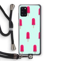 Waterijsje: Samsung Galaxy A31 Transparant Hoesje met koord