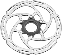 Tektro remschijf tr180-45 ø180x2,3mm centerlock zilver