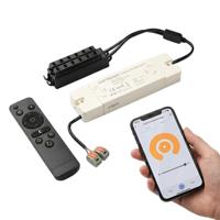 Smart LED Driver - Wifi & Ble - Voor 12V Inbouwspots - 36W - IP40 binnen - incl. afstandsbediening - LED trafo