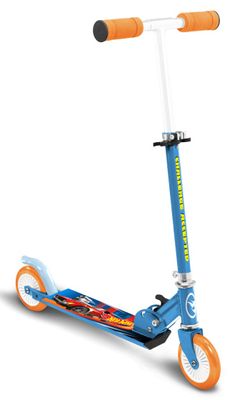 Mattel Hot Wheels 2 wiel Kinderstep Opvouwbaar Voetrem Blauw
