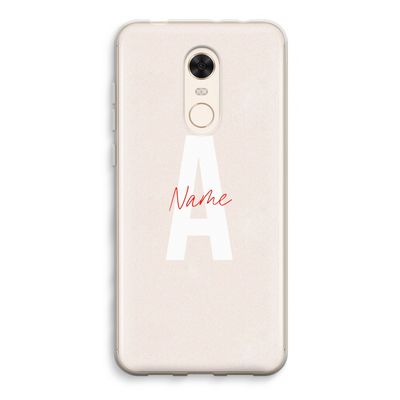 Strawberry Milkshake: Xiaomi Redmi 5 Transparant Hoesje