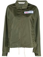 Palm Angels veste zippée à logo brodé - Vert - thumbnail