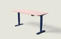 Desktronic HomePro bureau Diepblauw / Zachtroze / 180x80 cm
