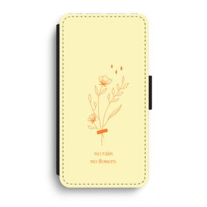 No rain no flowers: iPhone XR Flip Hoesje