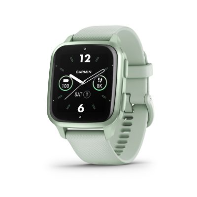 Garmin Venu Sq 2 3,56 cm (1.4") AMOLED Digitaal Touchscreen Metallic, Muntkleur GPS