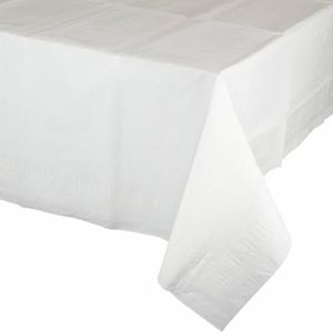 Tafelkleden wit 274 x 137 cm - Feesttafelkleden