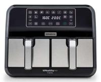 Kenwood HFM20.000MB friteuse Dubbel 8 l Vrijstaand 1700 W Heteluchtfriteuse Zwart