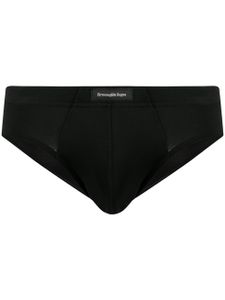 Zegna slip à patch logo - Noir