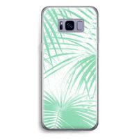 Palmbladeren: Samsung Galaxy S8 Plus Transparant Hoesje