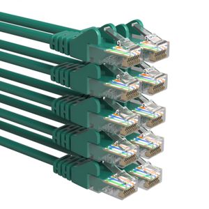 Cat 5e - U/UTP - Netwerkkabel - Patchkabel - Internetkabel - 1 Gbps - 7.5 meter - Groen - Allteq