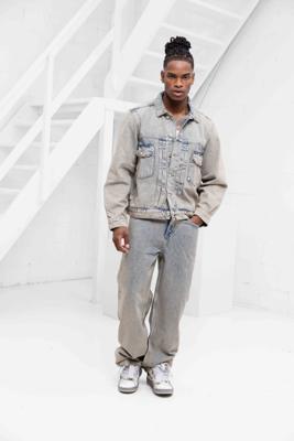 Off The Pitch Bullet Denim Set Heren Blauw/Beige - Maat S - Kleur: Beige | Soccerfanshop