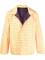 Sunnei veste bomber réversible à motif monogrammé - Jaune - thumbnail