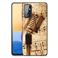 Samsung Galaxy M52 Silicone Back Case Bladmuziek Samsung Galaxy M52 Silicone Back Case Bladmuziek